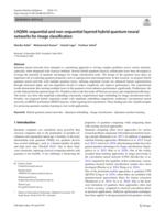LHQNN: sequential and non-sequential layered hybrid quantum neural networks for image classification