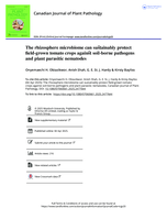 The rhizosphere microbiome can sustainably protect field-grown tomato crops against soil-borne pathogens and plant parasitic nematodes