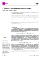 A smoothed three-part redescending M-estimator