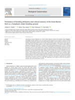 Persistence of breeding philopatry and cultural memory of the Great Barrier Reef as a humpback whale breeding ground