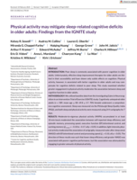 Physical activity may mitigate sleep-related cognitive deficits in older adults: Findings from the IGNITE study