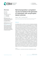 Retrotransposition-competent L1s are increased in the genomes of individuals with amyotrophic lateral sclerosis
