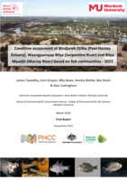 Condition assessment of Bindjareb Djilba (Peel-Harvey Estuary), Waangaamaap Bilya (Serpentine River) and Bilya Maadjit (Murray River) based on fish communities - 2023