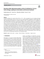 Boosting visible-light photocatalytic activity of exfoliated g-C3N4&nbsp;by a facile strategy coupling ion intercalation and thermal treatment