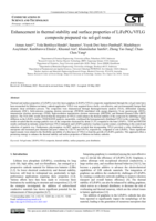 Enhancement in thermal stability and surface properties of LiFePO4/VFLG composite prepared via sol-gel route
