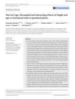 Size isn't age: Decoupled and interacting effects of height and age on functional traits in grassland plants