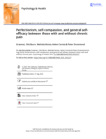 Perfectionism, self-compassion, and general self-efficacy between those with and without chronic pain