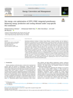 Net energy–cost optimization of STPV–PDRC integrated greenhouses: Balancing energy production and cooling demand under crop-specific DLI constraints