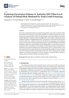 Exploring Governance Failures in Australia: ESG Pillar-Level Analysis of Default Risk Mediated by Trade Credit Financing