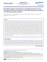 Dual RNA isolation from blood: an optimized protocol for host and bacterial RNA purification for dual RNA-sequencing analysis in whole blood sepsis samples