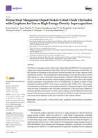 Hierarchical Manganese-Doped Nickel–Cobalt Oxide Electrodes with Graphene for Use as High-Energy-Density Supercapacitors