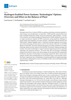Hydrogen-Enabled Power Systems: Technologies’ Options Overview and Effect on the Balance of Plant
