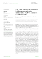 Iron EDTA ingestion and toxicosis in 61 dogs: a multicenter retrospective study of Australian hospital records