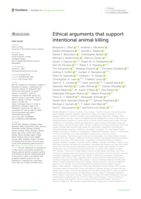 Ethical arguments that support intentional animal killing