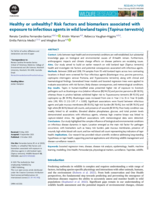 Healthy or unhealthy? Risk factors and biomarkers associated with exposure to infectious agents in wild lowland tapirs (Tapirus terrestris)