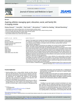 Aspiring athletes managing sport, education, social, and family life: A scoping review