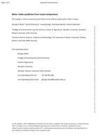 The change in rumen temperature post-drink can be used to predict water intake in sheep