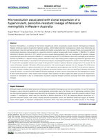 Microevolution associated with clonal expansion of a hypervirulent, penicillin-resistant lineage of Neisseria meningitidis in Western Australia