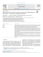 Bilateral blood flow restriction of the legs worsens acute walking balance of older adults – a full factorial randomised experiment