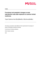 Functional and metabolic changes to male reproductive cells after exposure to common herbal medicines