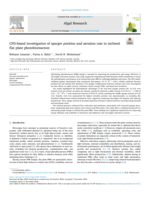 CFD-based investigation of sparger position and aeration rate in inclined flat plate photobioreactors