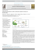 UDP-glycosyltransferase confers anthranilic diamide resistance in Bemisia tabaci