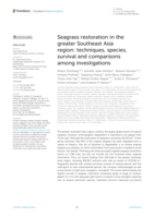 Seagrass restoration in the greater Southeast Asia region: techniques, species, survival and comparisons among investigations