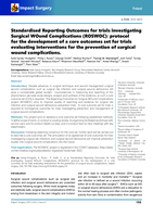 Standardised Reporting Outcomes for trials investigating Surgical WOund Complications (ROSWOC): protocol for the development of a core outcomes set for trials evaluating interventions for the prevention of surgical wound complications