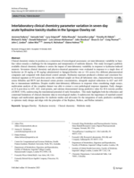 Interlaboratory clinical chemistry parameter variation in seven-day acute hydrazine toxicity studies in the Sprague-Dawley rat