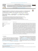 Targeted molecular screening for protozoan parasites in wild platypuses (Ornithorhynchus anatinus) and associated risk factors for infection