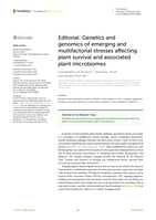Editorial: Genetics and genomics of emerging and multifactorial stresses affecting plant survival and associated plant microbiomes