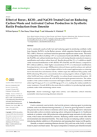 Effect of Borax-, KOH-, and NaOH-Treated Coal on Reducing Carbon Waste and Activated Carbon Production in Synthetic Rutile Production from Ilmenite