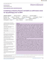 Combining Lumipulse pTau217 and Aβ42 as confirmatory tests for Aβ pathology prior to DMT