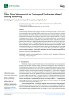Valve Gape Movement of an Endangered Freshwater Mussel During Burrowing