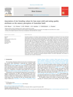 Association of sire breeding values for lean meat yield and eating quality attributes on the sensory perception of Australian lamb