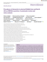 Prevalence of dementia in selected Middle East and North Africa (MENA) countries: A systematic review and meta-analysis