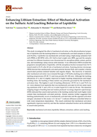 Enhancing Lithium Extraction: Effect of Mechanical Activation on the Sulfuric Acid Leaching Behavior of Lepidolite